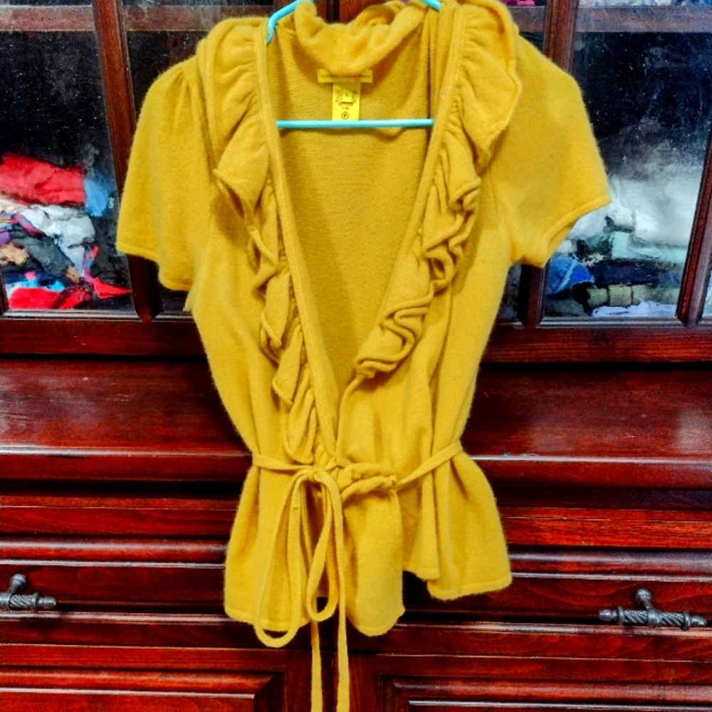 Catherine Malandrino Cashmere wrap sweater